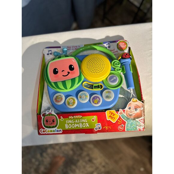 Cocomelon Musical Learning Karaoke Machine Toy with Microphone & Buttons - Picture 4 of 7